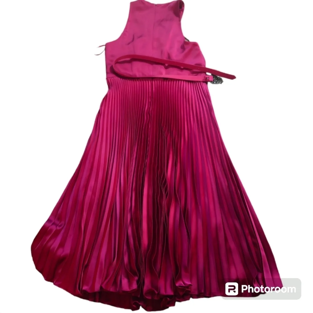 NWT Lauren Ralph Lauren Charmeuse Halter Midi Dress 14 - Picture 7 of 16